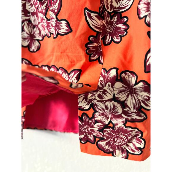 Anthropologie Maeve Salinas Pencil Skirt Women's  Size 0 Orange Paisley Print - Picture 10 of 10